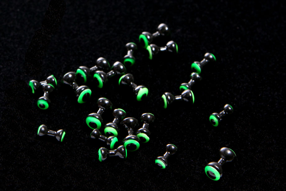 black/ fluo chartreuse