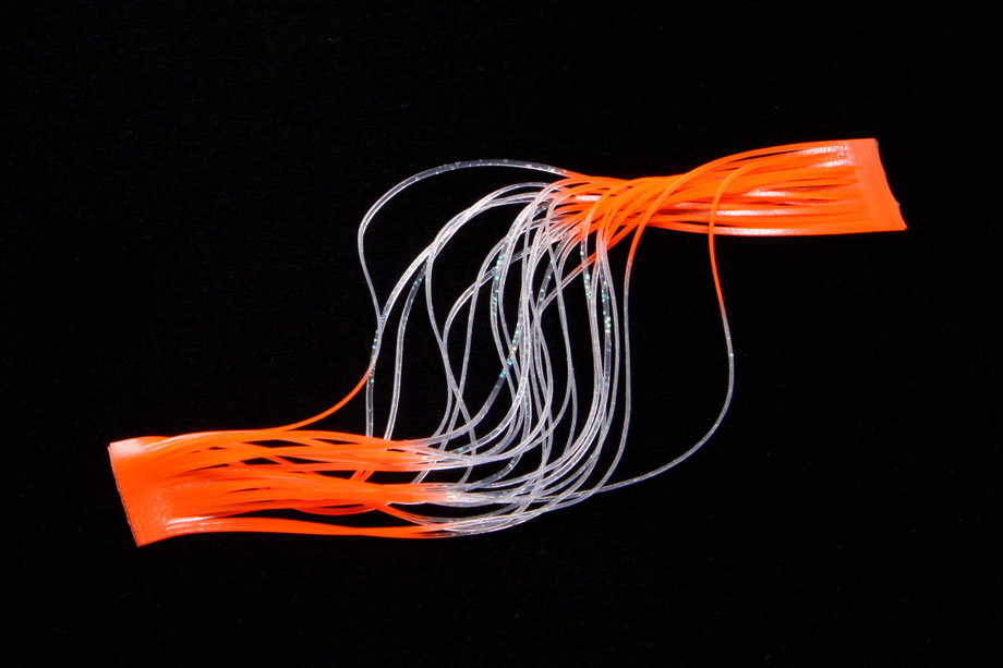 clear pearl/fluo orange tipped