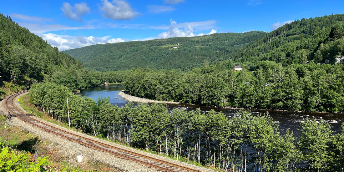 Lachsfischen am Stjoerdal in Norwegen
