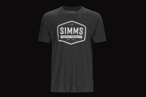 Simms Fly Patch T-Shirt charcoal heather
