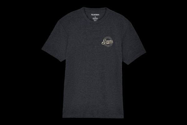 Simms Circle Lockup T-Shirt charcoal heather
